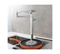 WHSY127 Premium Folding Brass Kitchen Faucet with Swivel Joint Pot Filler, Cooking And Watering Plants Beautiful