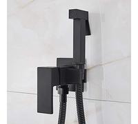 WHSY127 Premium Solid Brass Shower Square Mixer Tap, Matte Black Bathroom Sink Faucet with Elegant Style & Functionality Beautiful