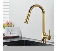 WHSY127 Pull out Touch Kitchen Faucet with Pull-out Sprayer for Black, Brushed Nickel/Gold Beautiful