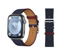 WHSY127 Retro Loop Strap Italian Leather Bracelet Vello da Sorveglianza con Acqua Correa per Orologi 2 Corde di con Sella Beautiful