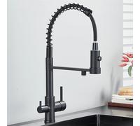 WHSY127 Way Brass Faucet with Magnetic Docking and ° Swivel Filter for Home Kitchen Beautiful