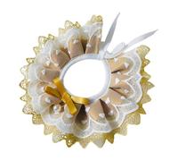 Whtkoph Collare per Gatti, Bavaglino per Cuccioli, Costume, Accessori per Animali Domestici, Sciarpa per Gattini, Collare per Cuccioli di Piccola E Media Tagl, Giallo, XS