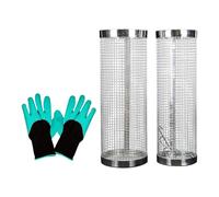 Whtkoph Contenitore per Compostaggio Interrato in Metallo Robusto per Verdure da Giardino All'aperto