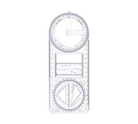 Whtkoph Geometrico Multifunzionale Righe Modello Disegno Strumento Matematica Rotazione Creativa Adatto per Scuola Artisti Insegnanti Studenti Laboratorio,