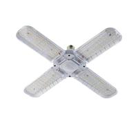 Whtkoph Lampada per Piante Pieghevole per Coltivazione Indoor LED Base E27 Completo Accessori Orto Materiale PC Adatta per Serre Giardini Interni Orta, 48W 4 Ante 398mm