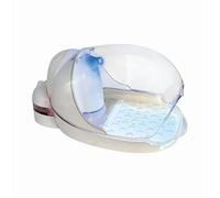 Whtkoph Mani Elettrico Dispositivo Capsula Spa Mani Camera Trattamento Mani Materiale Plastico Cupola Chiara Struttura Unica Routine di Benessere Mani Adatto a Postazione Spa, Bianco