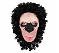 Whtkoph Maschera Testa Primate in Lattice con Copertura Aspetto Coinvolgente per Halloween E Feste di Fine Anno Adatta per Scenografie E Dinamiche di Gruppo con Effetto Sorprendente