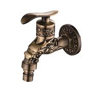 Whtkoph Rubinetto Esterno Rubinetto da Lavatrice Rubinetto da Giardino Rubinetto per Lavabo Rubinetto a Muro in Lega di Zinco Resistente Alla Corrosione, Bronzo