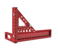 Whtkoph Squra da in Alluminio con Forma Triangolare E Segni Multipli per Controllo Rapido Degli Angoli E Marcatura Complessa con Bordo a L per Allineamento, 8MM Allargato
