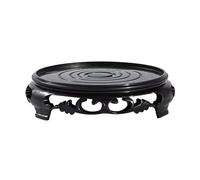 Whtkoph Supporto per Espositore Rotondo in Plastica per Vasi da Fiori, Supporto per Bonsai, Versatile Porta Piante per Famiglie, Aziende O Musei, Durevole, 9,7 Centimetri