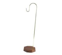 Whtkoph Supporto per Scacciapensieri Rastrelliera Da Tavolo Cavalletto per Oggetti Appesi E Porta Pennelli D'Arte in Metallo E Legno Adatto per Soggiorno E U, Gold S Hook