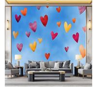 WHUOEUCO Carta da Parati Moderna Sogno San Valentino Amore 200x140 cm Fotomurali Arte 3D Non Tessuto, Fotografica Murale Carta da parati per Camera Letto, Soggiorno
