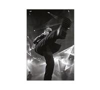 WHWRHQ Esclusivo poster vintage con ritratto del cantante Vasco Rossi, 3 poster su tela, decorazione artistica da parete per soggiorno, camera da letto, decorazione, 50 x 75 cm