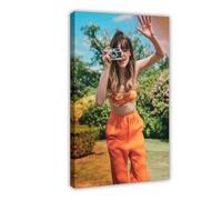 WHWRHQ Poster su tela, motivo: attrice Daisy Edgar Jones, decorazione artistica per camera da letto, ufficio, camera da letto, regalo, 50 x 75 cm