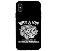 Why A V8 Because 2 Liter Is A Softdrink Not An Engine Car Custodia per iPhone X/XS