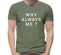 Why Always Me - T-Shirt Uomo Balotelli Citazione Calcio Funny Man City