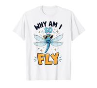 Why Am I So Fly Dragonfly Occhiali da Sole Cool Garden Bug Insect Maglietta