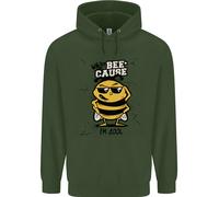 Why? Bee-Cause Im Cool Divertente Ape Bambini Felpa con Cappuccio