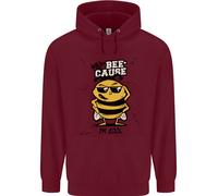 Why? Bee-Cause Im Cool Divertente Ape Bambini Felpa con Cappuccio