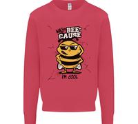 Why? Bee-Cause IN Cool Divertente Ape Bambini Felpa Maglione