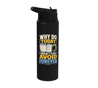 Why Do Today What I Can Avoid Forever Procrastinazione Stainless Steel Insulated Water Bottle