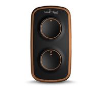 WHY EVO NOA MINI - Telecomando universale a 4 pulsanti - programmabile codice fisso o codice girevole - Frequenze 433 o 868 MHz - Per cancelli e porta del garage (Tabac Wild)