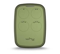 WHY EVO NOA Radiocomando Multifrequenza da 280 a 868 MHz Apricancello Rolling Code Codice Fisso Autoapprendente 4 in 1 Telecomando Garage Cancello Programmabile a Lungo Raggio (Olive Green)