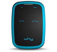 WHY EVO NOA Sky Blue Radiocomando Multifrequenza da 280 a 868 MHz Apricancello Rolling Code Codice Fisso Autoapprendente 4 in 1 Telecomando Garage Cancello Programmabile Ergonomico a Lungo Raggio Blu