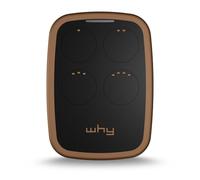 WHY EVO NOA Telecomando rolling code multifrequenza da 280 a 868 mhz, apricancello autoapprendente programmabile, radiocomando ad ampio raggio con 4 pulsanti Wild Tobacco