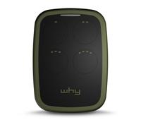 WHY EVO NOA - Telecomando universale a 4 pulsanti, codice fisso programmabile o codice rotante, frequenze 433 o 868 MHz, per cancelli e porta del garage (verde profondo)