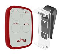 WHY EVO Telecomando rolling code multifrequenza da 280 a 868 mhz con Visor Clip,