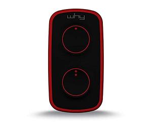 WHY EVO Telecomando rolling code multifrequenza da 300 a 868 mhz, apricancello autoapprendente programmabile, radiocomando ad ampio raggio, 4 pulsanti