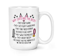 Why Gatti Sono il Miglior 426ml Grande Tazza - Pazzo Divertente Cat Lady Animale