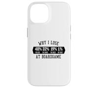Why I Lose At Boardgame Carte Dadi Gioco Da Tavolo Custodia per iPhone 14