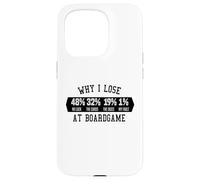 Why I Lose At Boardgame Carte Dadi Gioco Da Tavolo Custodia per iPhone 15 Pro