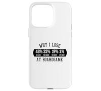 Why I Lose At Boardgame Carte Dadi Gioco Da Tavolo Custodia per iPhone 15 Pro Max