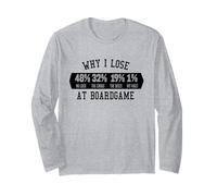 Why I Lose At Boardgame Carte Dadi Gioco da Tavolo Maglia a Manica