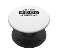 Why I Lose At Boardgame Carte Dadi Gioco Da Tavolo PopSockets PopGrip Adesivo