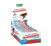 WHY NATURE BUONISSIMO - Barrette Proteiche Ricoperte e Ripiene - Barretta Proteica Senza Glutine - Snack Proteici - Gusto Cioccolato al Latte - Box 30 Barrette da 30 gr