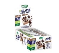 WHY NATURE DELIZIA MEAL BAR - Barretta Proteica Ricoperta al Cioccolato - Snack Proteici Gusto Cacao - Box da 24 Pezzi - 50 gr