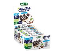 WHY NATURE DELIZIA MEAL BAR - Barretta Proteica Ricoperta al Cioccolato - Snack Proteici Gusto Cocco - Box da 24 Pezzi - 50 gr