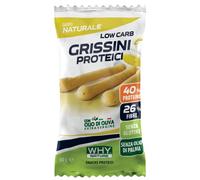 WHY NATURE LOW CARB GRISSINI PROTEICI - Snack Proteici Senza Glutine - Gusto Naturale - 30 gr