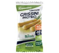 WHY NATURE LOW CARB GRISSINI PROTEICI - Snack Proteici Senza Glutine - Gusto Rosmarino - 30 Gr