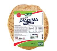WHY NATURE PIADINA PROTEICA - Piadina Proteica Con Crusca D’Avena - Cibo Proteico Senza Lattosio - 2 Piadine Per Confezione - 200 gr