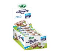 WHY NATURE RICOPERTO ZERO - Biscotti Proteici Ricoperti al Cioccolato Fondente Gusto Cocco - Biscotti Proteici Senza Glutine - Box da 20 Pezzi - 25 gr