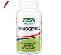 Why Nature, Termogenico, 60 cps A base di estratti secchi con Caffeina e Cromo