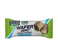 WHY NATURE WAFER ZERO - Cialda di Wafer con ripieno proteico - Senza Glutine - Gusto Cocco e Cioccolato Fondente - 35 gr