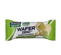 WHY NATURE WAFER ZERO - Cialda di Wafer con ripieno proteico - Senza Glutine - Gusto Pistacchio e Cioccolato Bianco - 35 gr