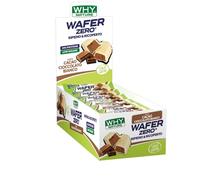 WHY NATURE WAFER ZERO - Cialda di Wafer con Ripieno Proteico - Snack Proteici Senza Glutine - Box da 24 Pezzi - 35 gr (Cacao e Cioccolato Bianco)