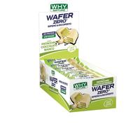 WHY NATURE WAFER ZERO - Cialda di Wafer con Ripieno Proteico - Snack Proteici Senza Glutine - Box da 24 Pezzi - 35 gr (Pistacchio e Cioccolato Bianco)